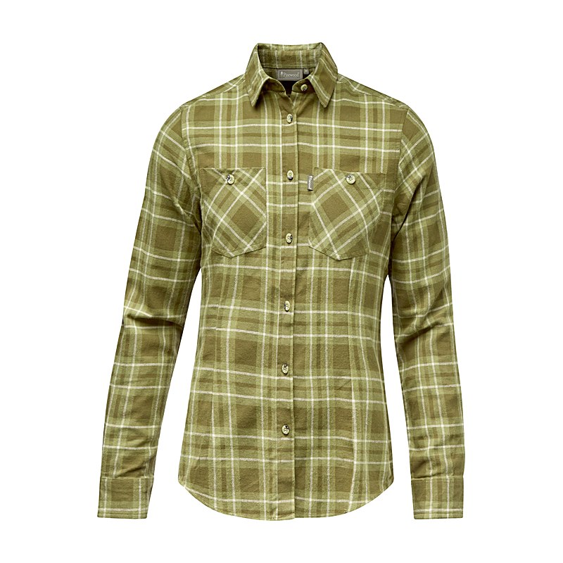 Pinewood Langarmbluse Härjedalen, olive green, Größe S