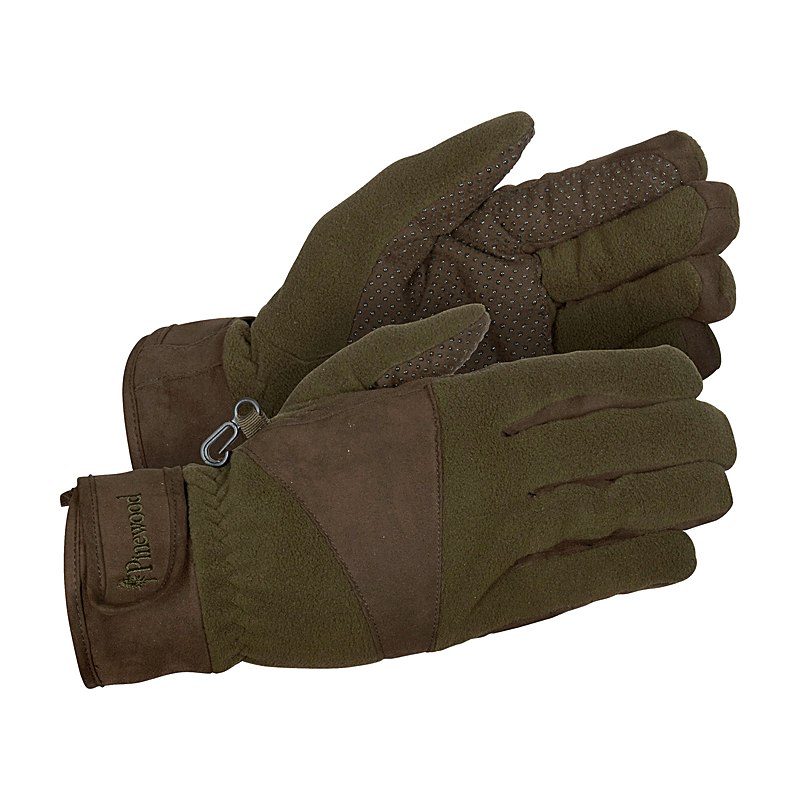 Pinewood Handschuhe Smaland Hunters Extreme Fleece, h.brown-suede brown, Größe 10