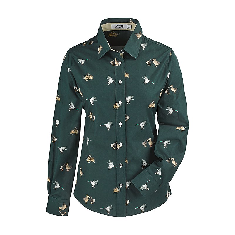 Baleno Langarmbluse Laura, duck print, Größe L