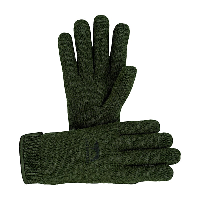 Jagdhund Strickhandschuh Straden, oliv, Größe L