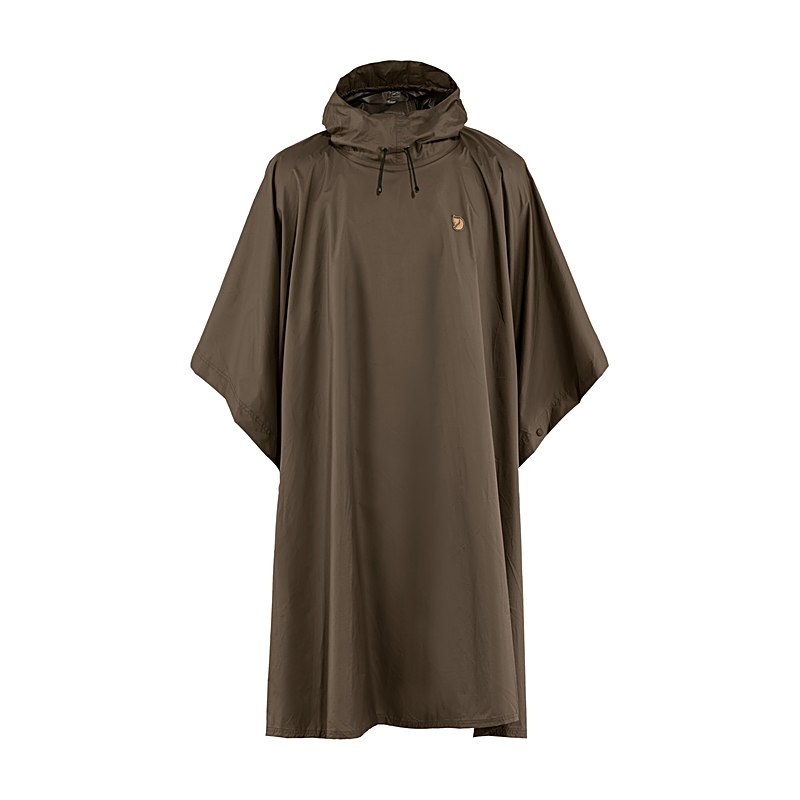Fjällräven Poncho, dark olive, Größe one size