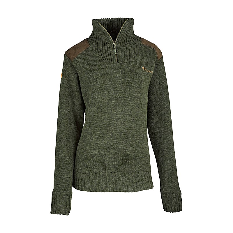 Pinewood Pullover Hurricane, d.green mel, Größe XXL