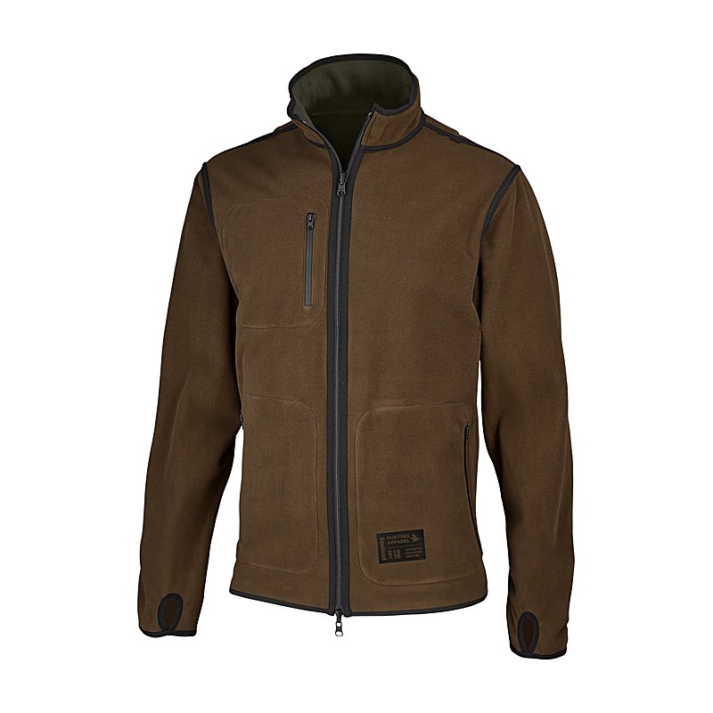 Seeland Fleecejacke Rogue Solid Reversible, grizzly brown/demitasse brown, Größe XXL