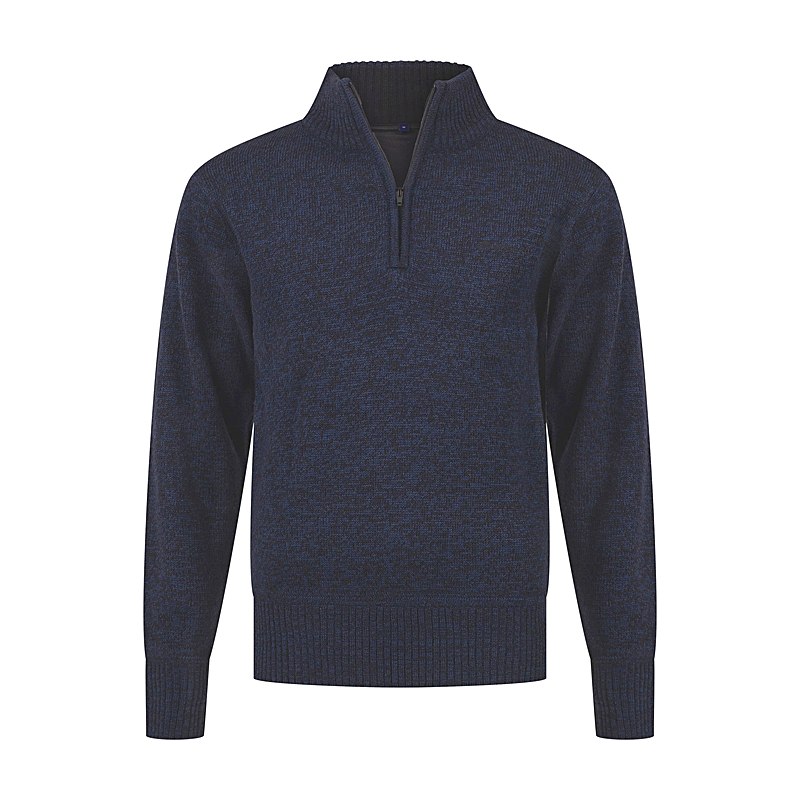 Life-Line Pullover Lined Waterville, navy melange, Größe 4XL