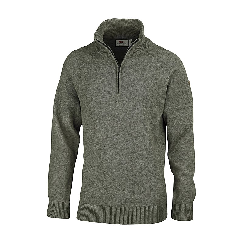 Fjällräven Troyer Övik Lite Half Zip, laurel green, Größe L