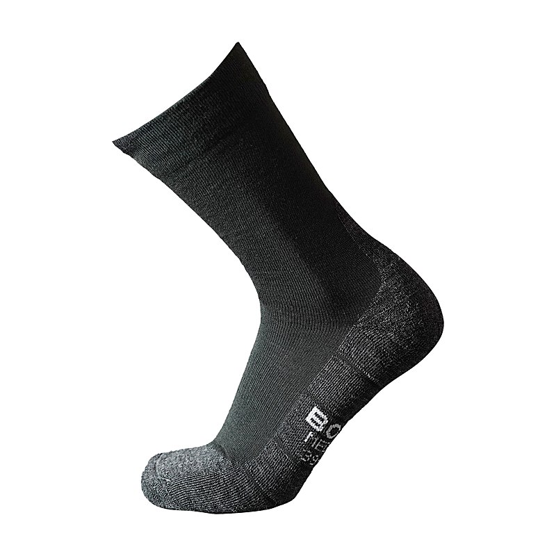 Bogg Trekkingsocken Merino Medium, schwarz, Größe 35/38