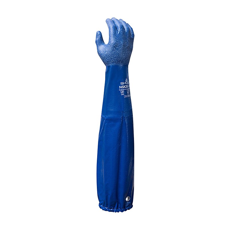 Showa Chemikalienschutzhandschuhe NSK26, blau, Größe S