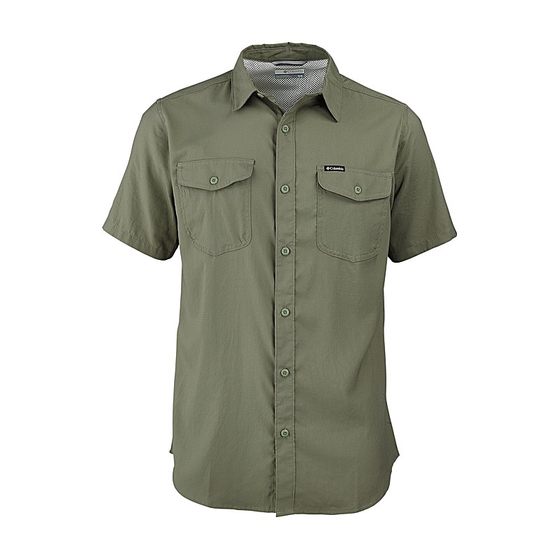 Columbia Kurzarmhemd Utilizer II Solid, stone green, Größe M