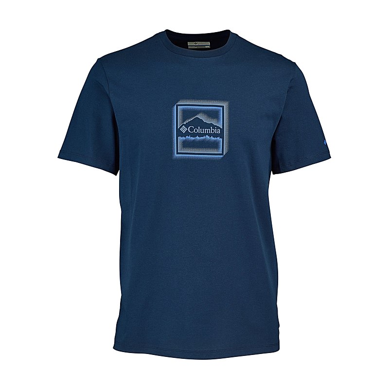 Columbia T-Shirt CSC Seasonal Graphic, collegiate navy-illuminated brand, Größe XXL