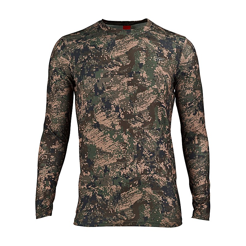 Hart Langarmshirt Ural-TL, pixel forest, Größe S