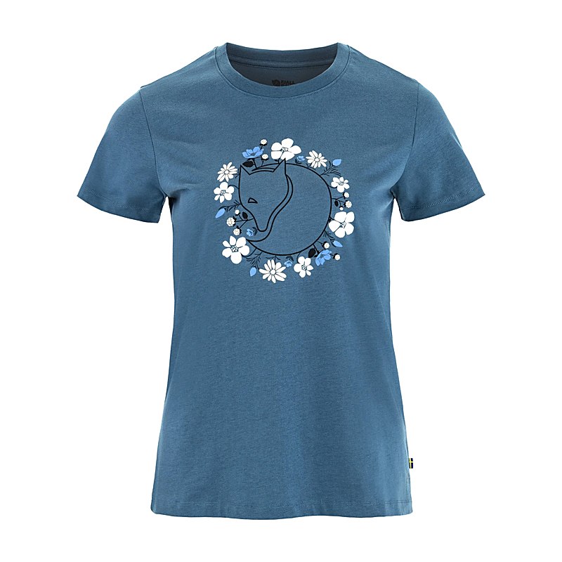 Fjällräven T-Shirt Fjällblomster Fox, dawn blue, Größe XL