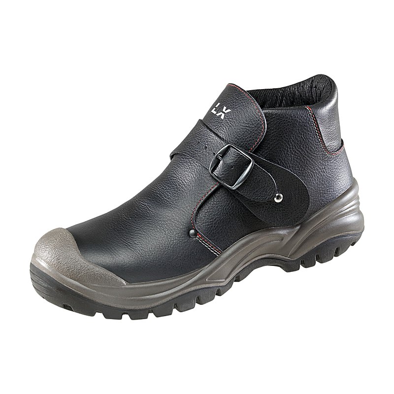 Lupriflex Sicherheits-Schlupfschuhe Einschnaller, schwarz, Größe 44