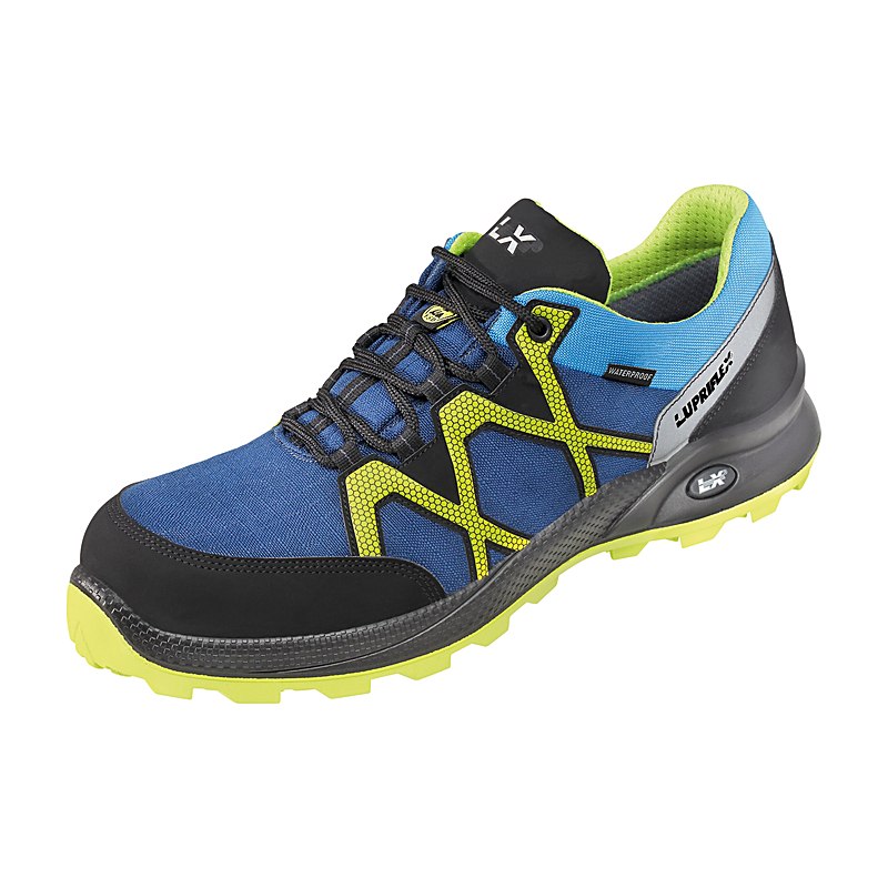 Lupriflex Sicherheitshalbschuhe Rapid Low, blau-gelb, Größe 44