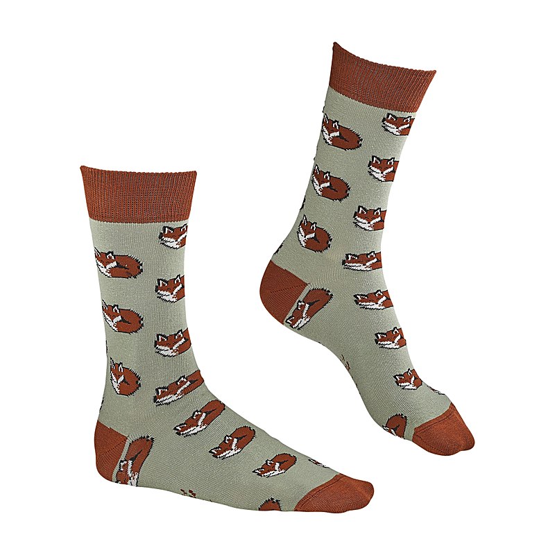 Nordforest Hunting Socken Fuchs, oliv-braun, Größe 44/47