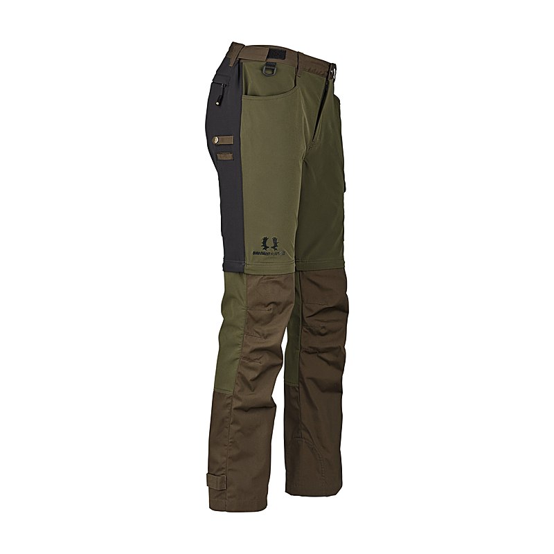 Nordforest Hunting Zip-Hose Jesko, dark brownish green-oliv, Größe 52