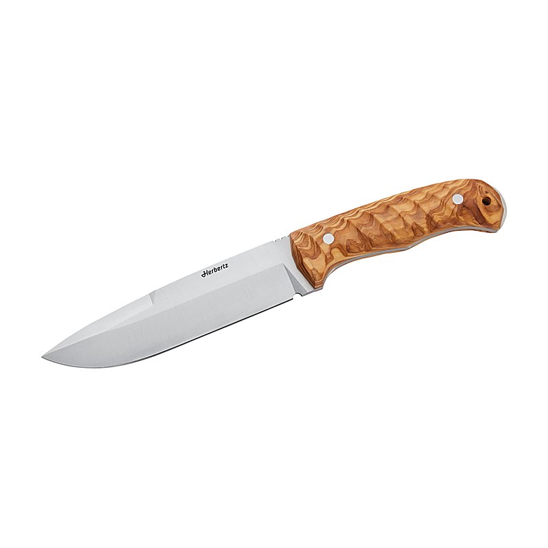 Herbertz Outdoormesser mit Olivenholzgriff