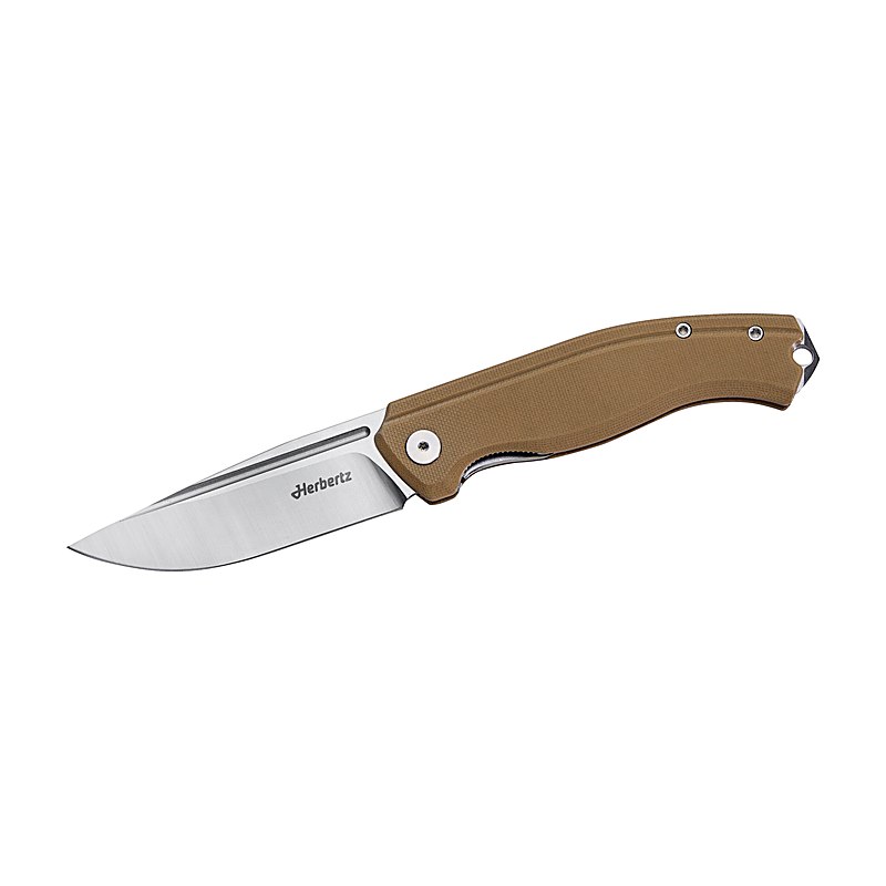 Herbertz Taschenmesser Kompakt Liner Lock mit G10-Griff, desert