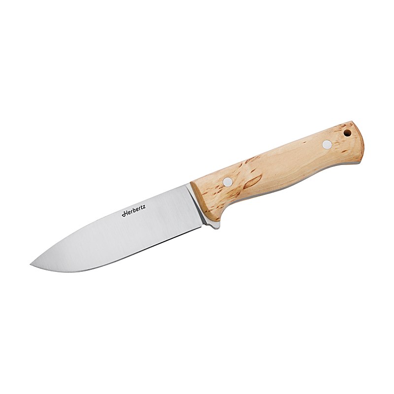 Herbertz Outdoormesser mit Maserbirkengriff