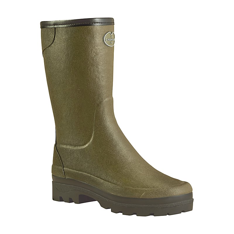 Le Chameau Gummistiefeletten Giverny mit Wollfutter, vert chameau, Größe 40