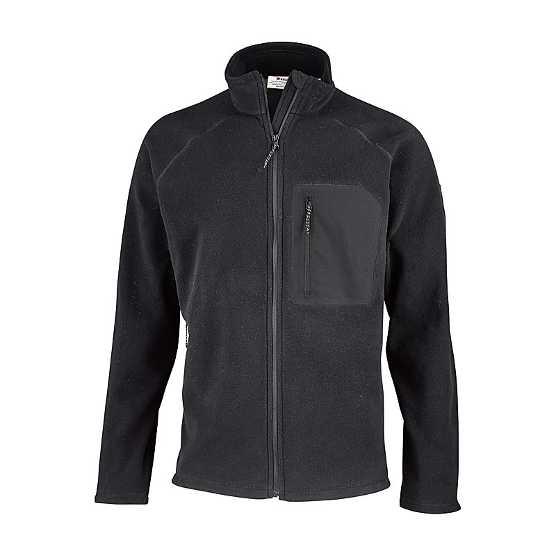 Fjällräven Fleecejacke Kaipak, black-black, Größe L