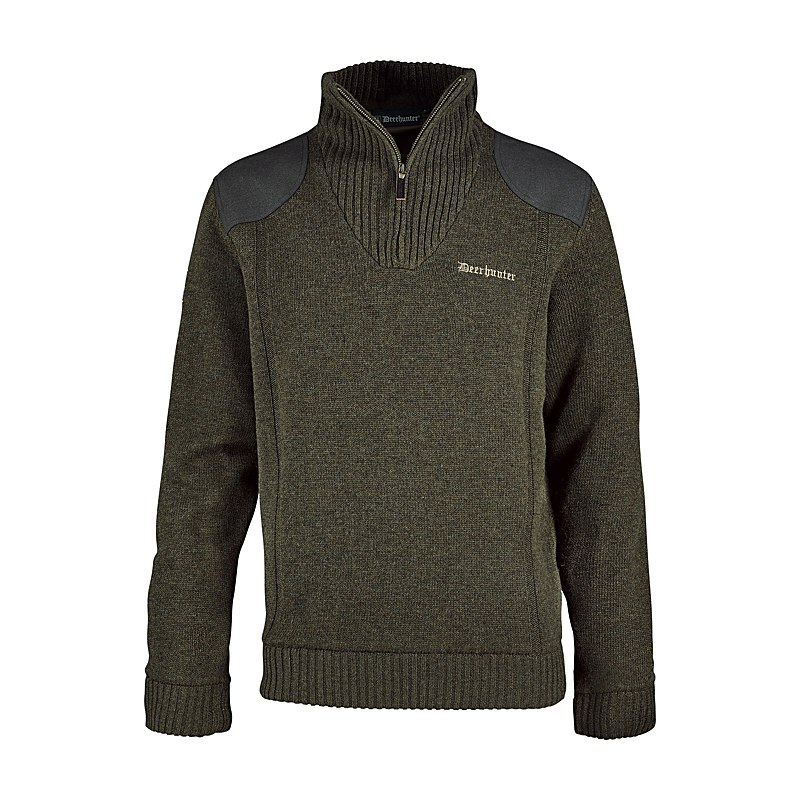 Deerhunter Strickpullover Finley Stormliner, woodland melange, Größe XXL