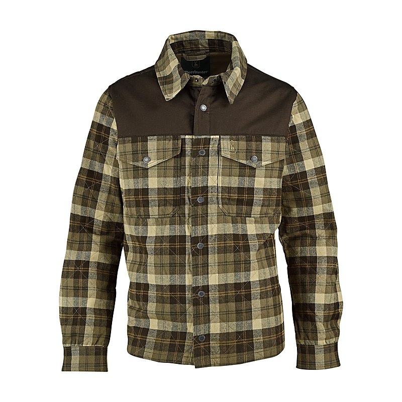 Deerhunter Hemdjacke Elbert Padded, brown check, Größe M