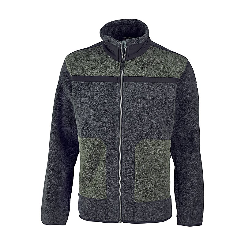 CMP Fleecejacke Teddy Fur, carbone mel-olive mel, Größe 50