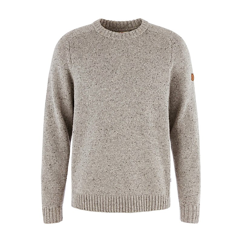 Fjällräven Pullover Övik Neps Knit, light beige, Größe M