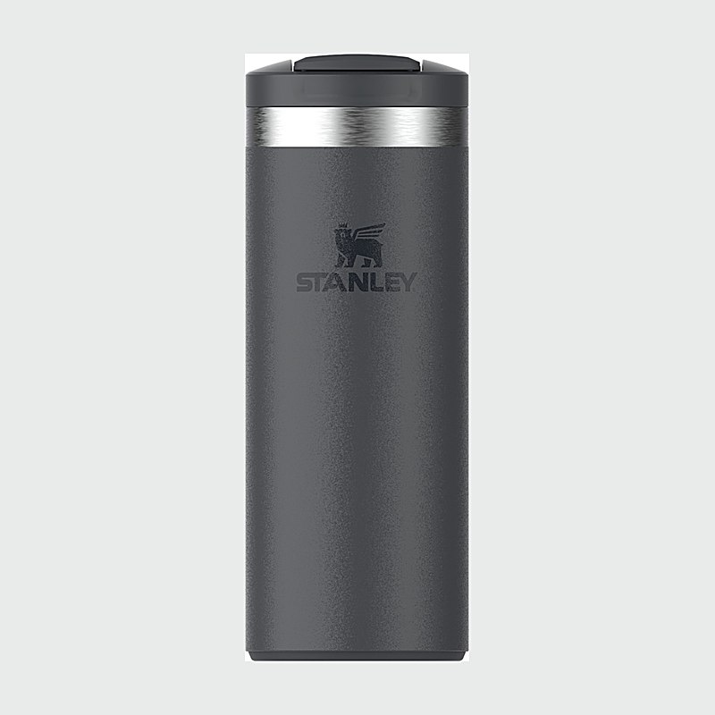 Stanley Vakuum-Flasche The Transit Flip Top Mug 0,35 Liter, black 2.0