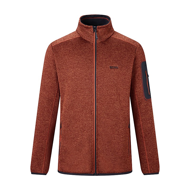 Regatta Strickfleecejacke Newhill, burnt henna, Größe L