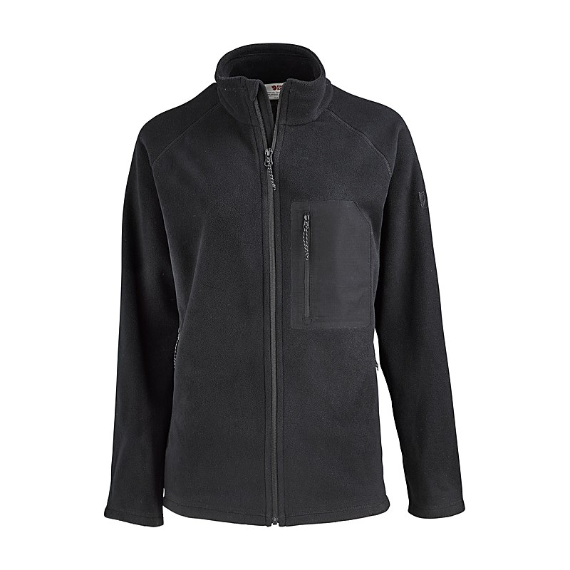 Fjällräven Fleecejacke Kaipak, black-black, Größe XS