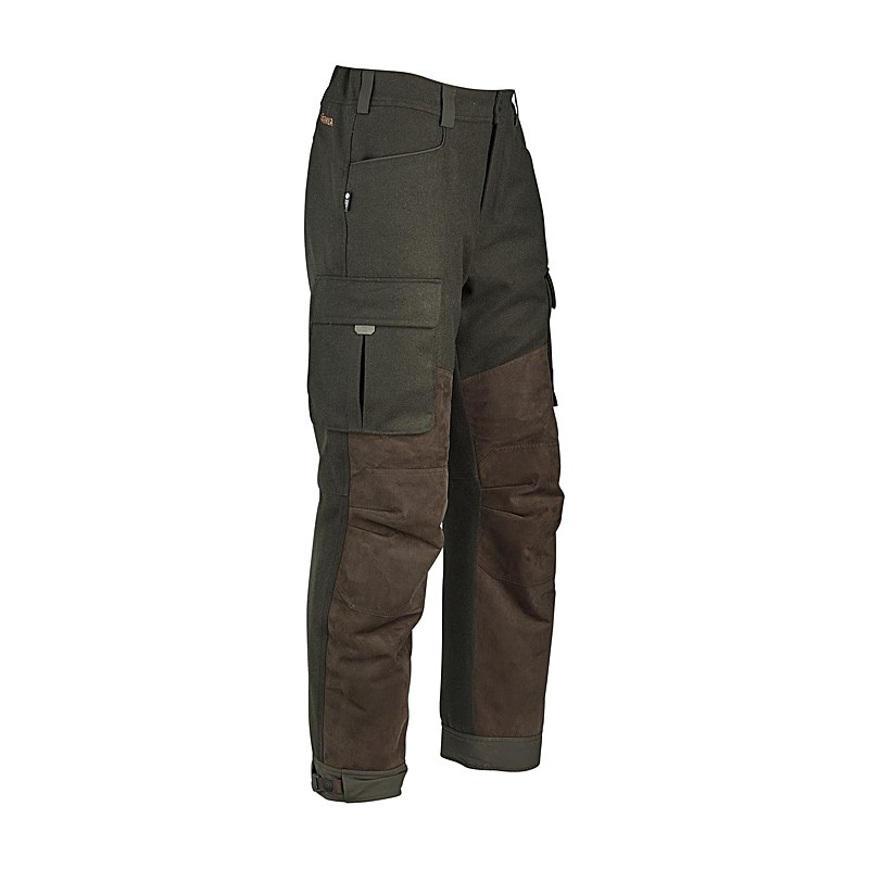 Härkila Hose Kodiak CleverWool HSP Insulated, dark hunting green-shadow brown, Größe 54