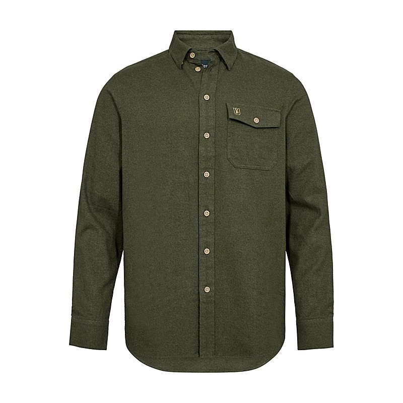 Deerhunter Langarmhemd Evan, forest green, Größe 39/40