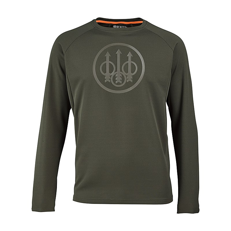Beretta Langarmshirt Ortles, green moss, Größe S