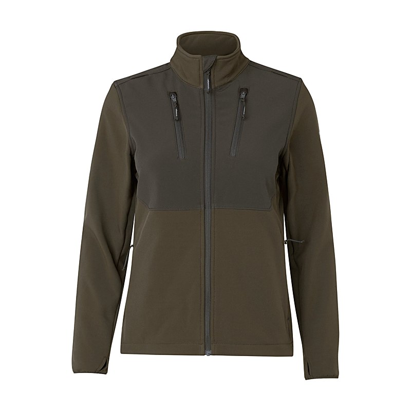 Härkila Softshelljacke Scandinavian, willow green-shadow brown, Größe XXL