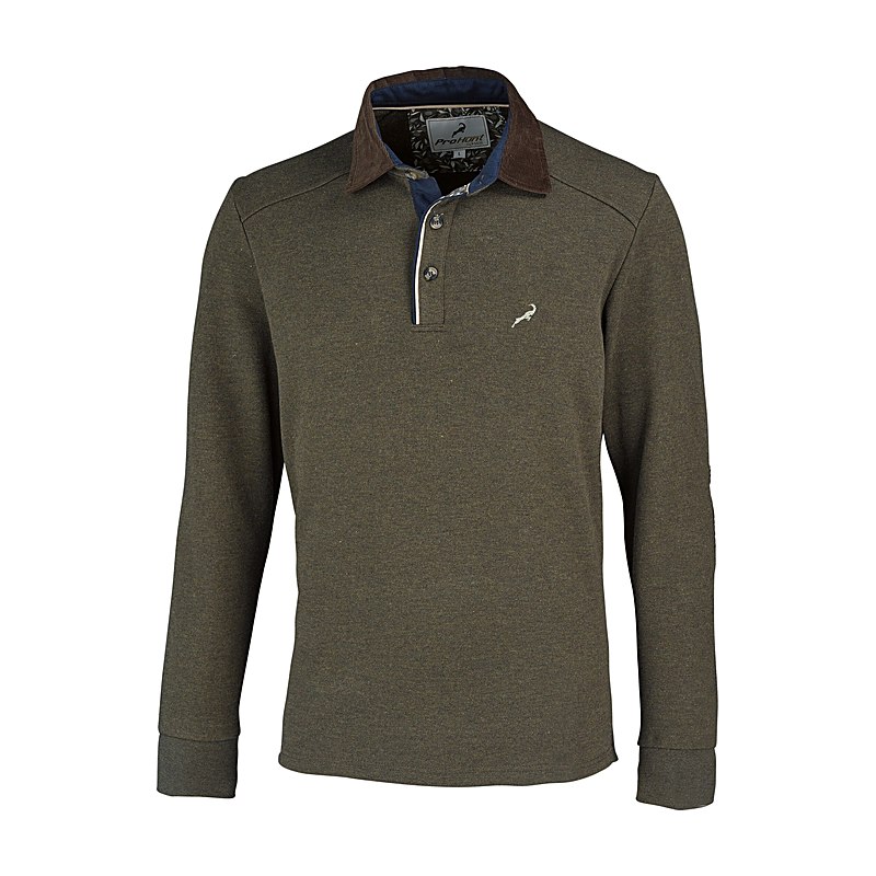 ProHunt Pullover Labrador mit Cordbesatz, khaki, Größe XL