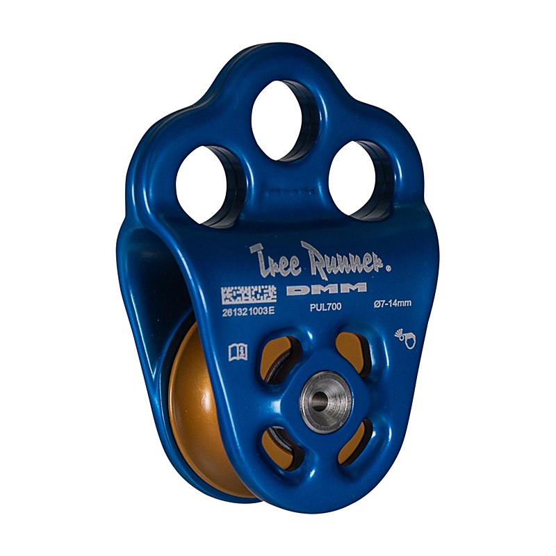 Tree Runner Seilrolle Triple Attachment Pulley 2, blau-orange
