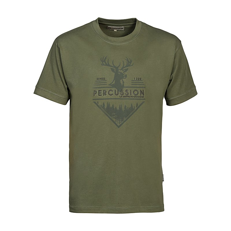 Percussion T-Shirt Elaphe, khaki, Größe 3XL
