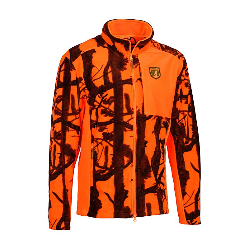 Percussion Fleecejacke Norway Ghostcamo B&B, ghostcamo blaze-black, Größe L