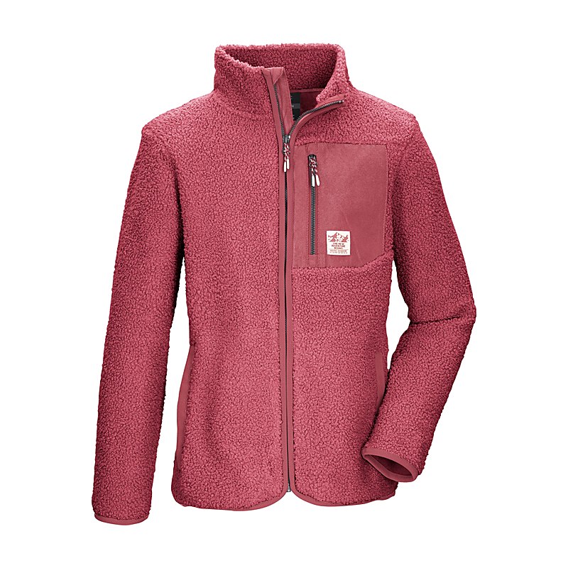 Killtec Sherpajacke KOW 140, holly berry, Größe 152