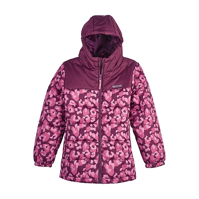 Regatta Steppjacke Lofthouse, fig-violet leopard, Größe 152