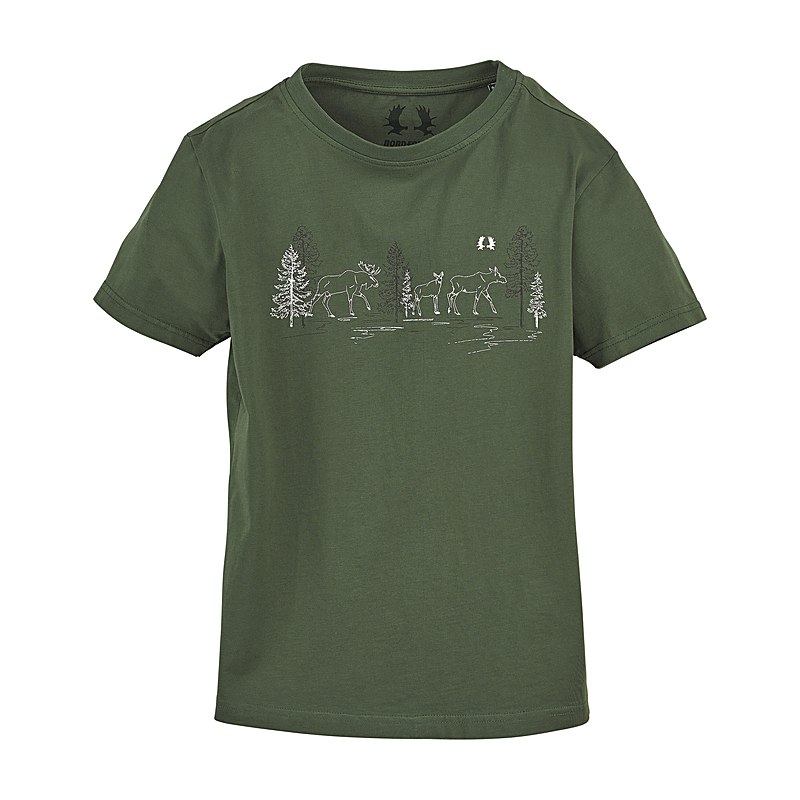 Nordforest Hunting Kids T-Shirt Karlie, oliv, Größe 146/152