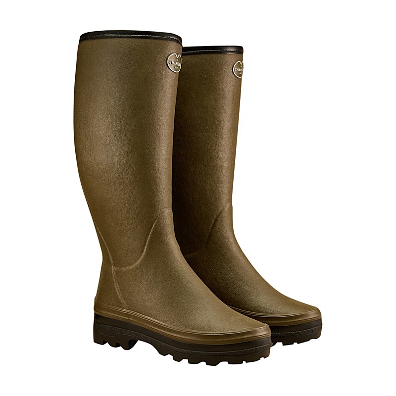 Le Chameau Winter-Gummistiefel Giverny mit Wollfutter, vert chameau, Größe 41