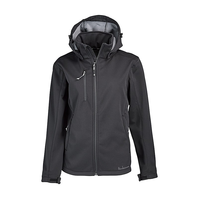 Timbermen Softshelljacke Lady, schwarz, Größe L
