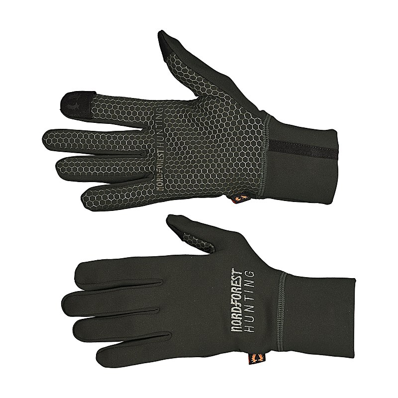 Nordforest Hunting Handschuhe Jori, dark brownish green-oliv, Größe 5