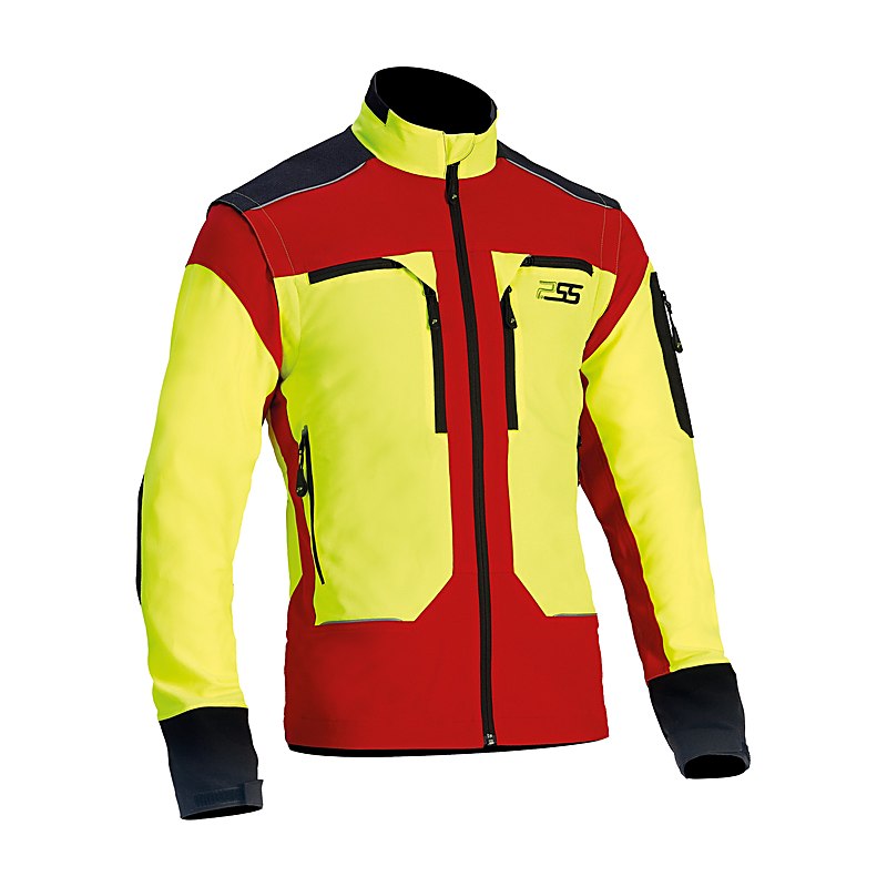 PSS Funktionsjacke X-treme Vario, rot-gelb, Größe XL