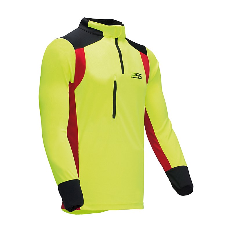 PSS Funktionsshirt X-treme Skin Langarm, rot-gelb, Größe 3XL
