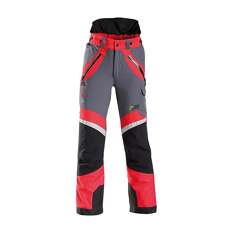 PSS Schnittschutzhose X-treme Light, rot-grau, Größe 60