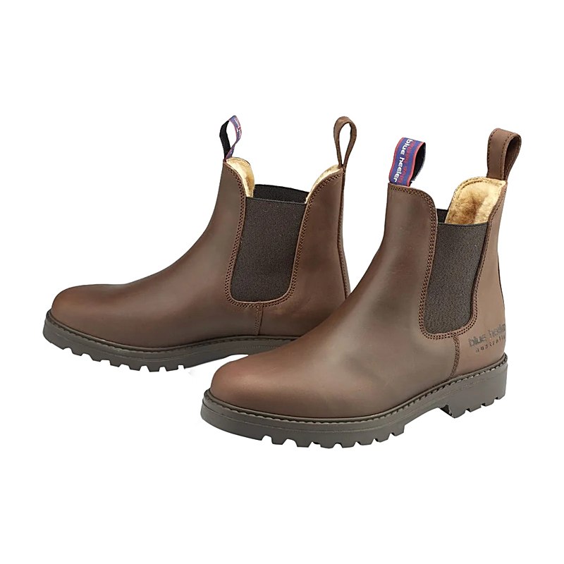 Blue Heeler Stiefeletten Jackaroo Lammfell, braun, Größe 41
