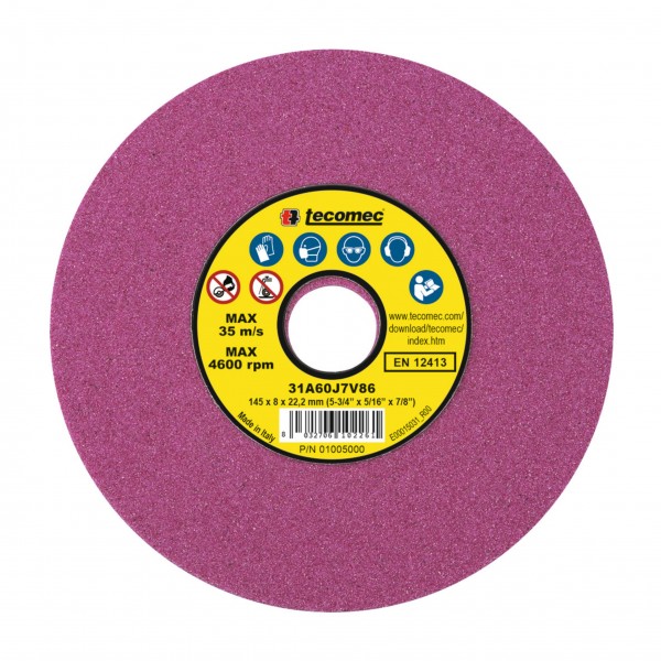 Disque abrasif pour 3/4"|"|"| Dimensions 145 x 8 x 22 mm. "